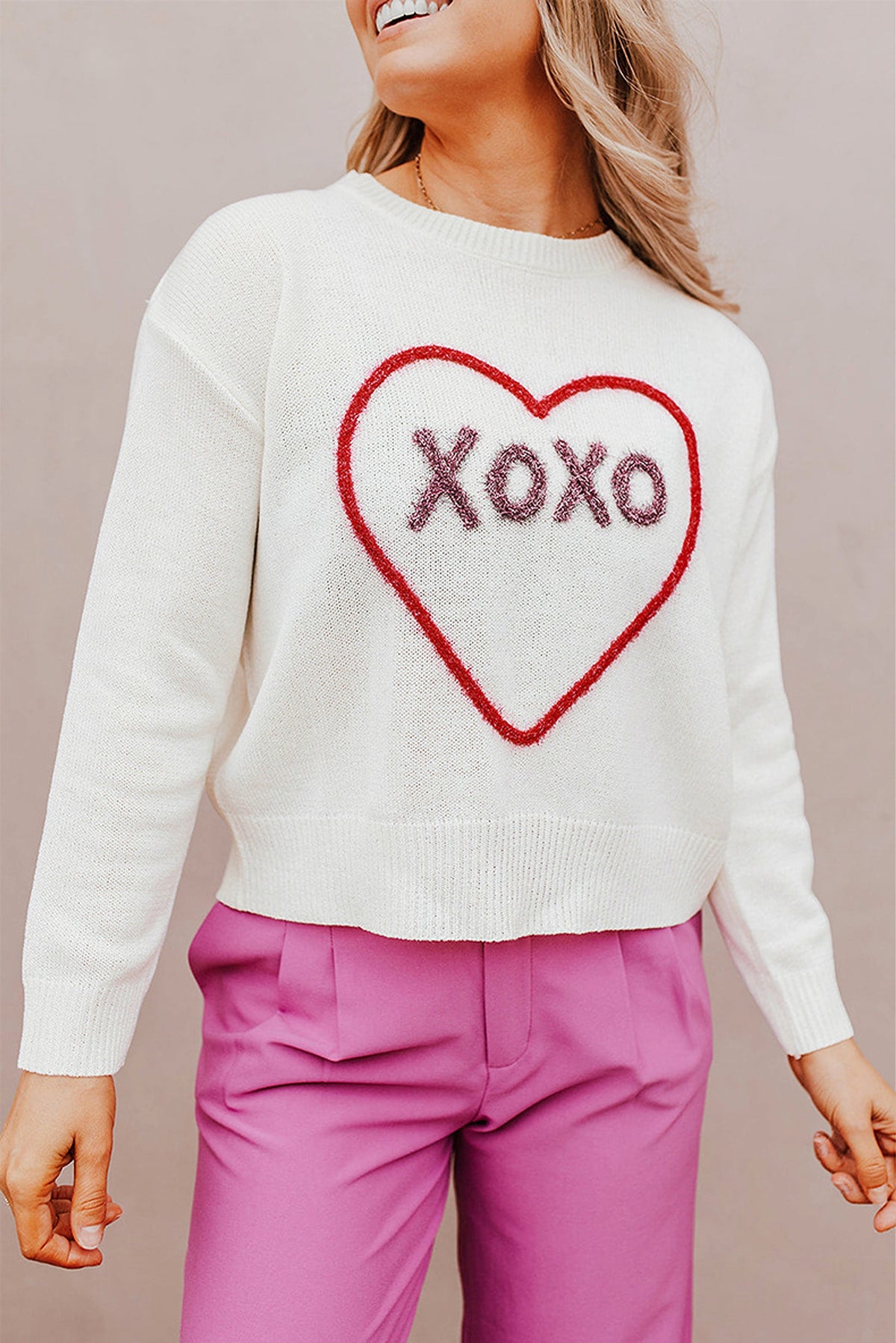 Women's Warm Leisure All-matching Printed Sweater - enhanced image 6