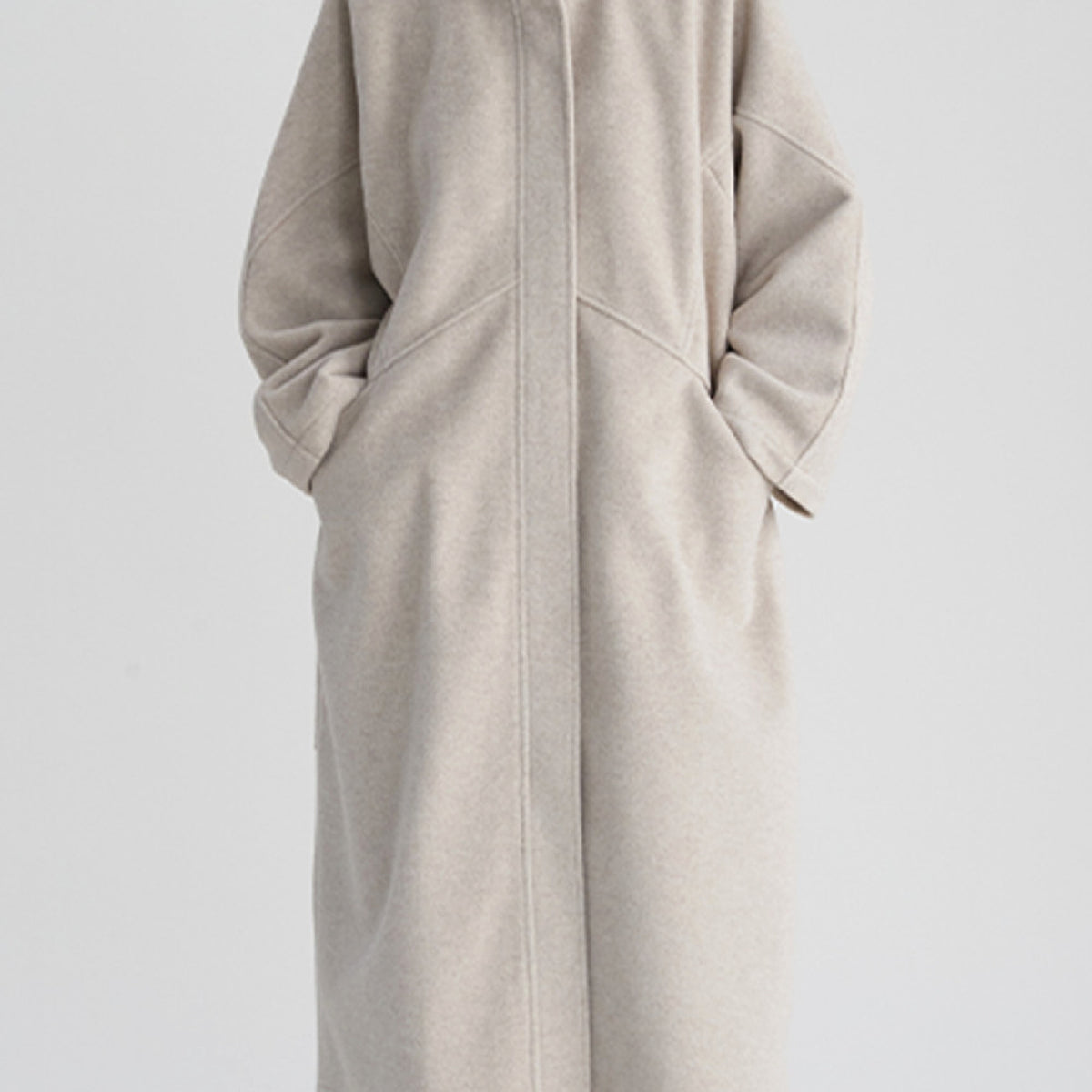 Women's Woolen Overcoat Long Coat Jacket - enhanced image 6