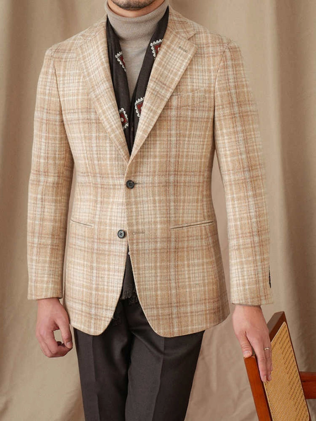 WoolRetro™ – Classic Plaid Wool Suit for Men - enhanced image 6