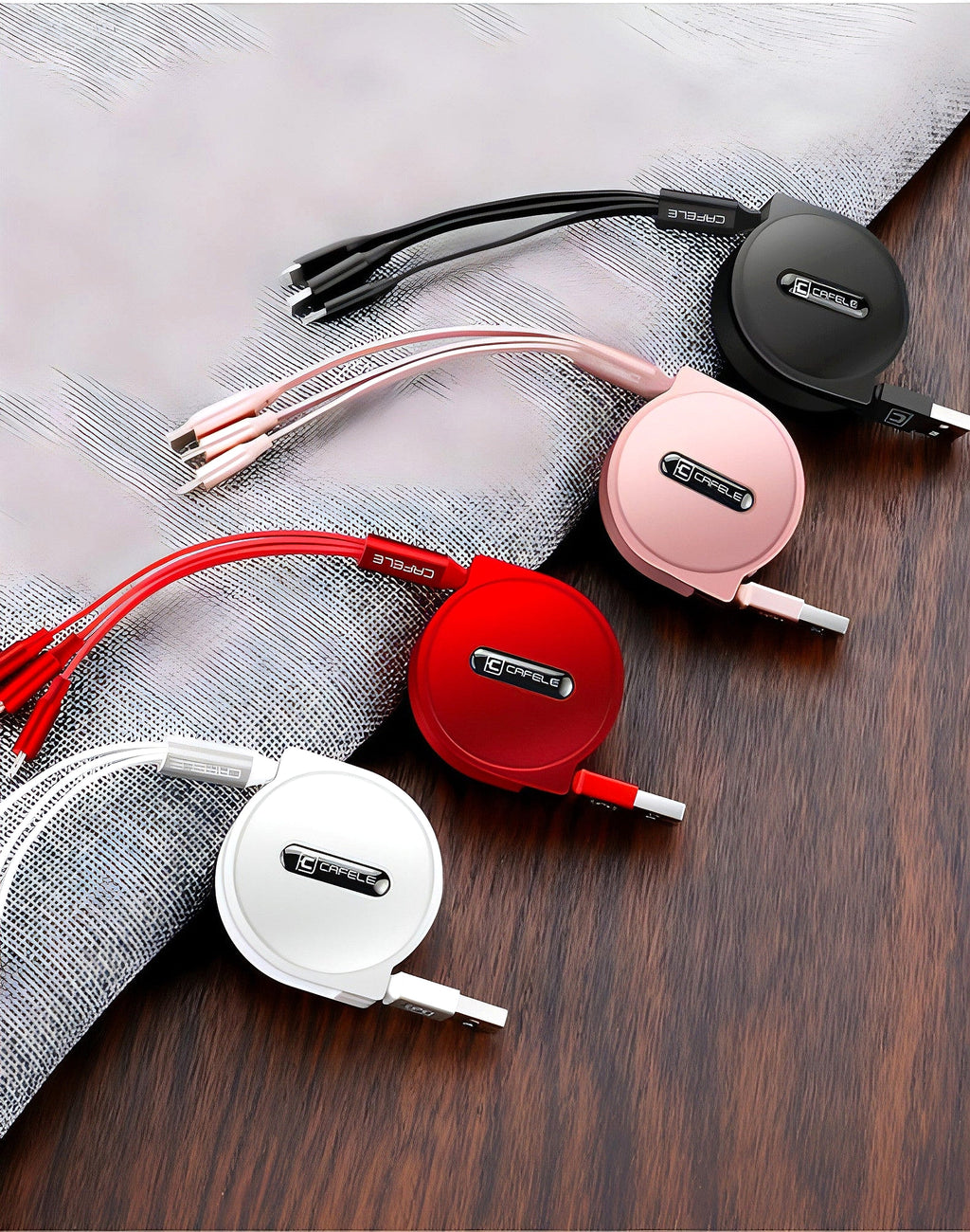 Z. Telescopic three-in-one charging line mobile phone multi-function multi-head Accessories - enhanced image 6