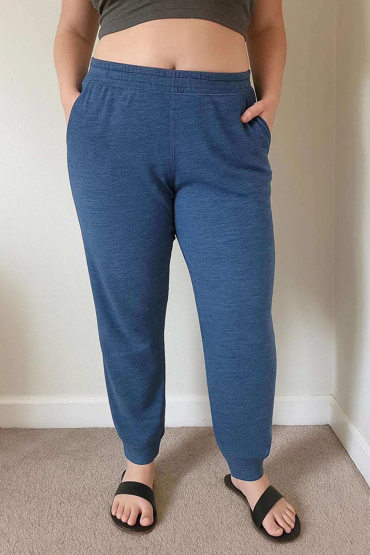 Zenana Cotton Slub Jogger Pants - enhanced image 6
