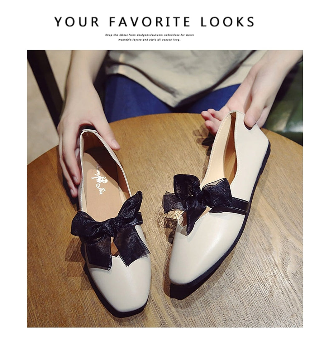 Zinia - Tie Flat Womens Shoes - enhanced image 6