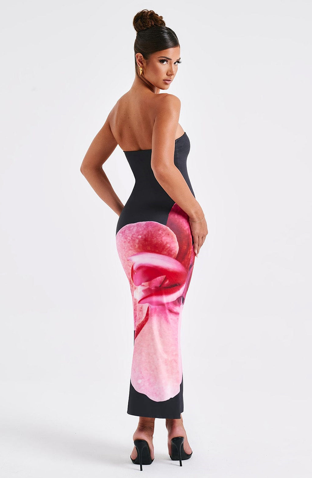 25 Edition – Backless Floral Draped Tube Maxi Dress (NICHE) - enhanced image 7