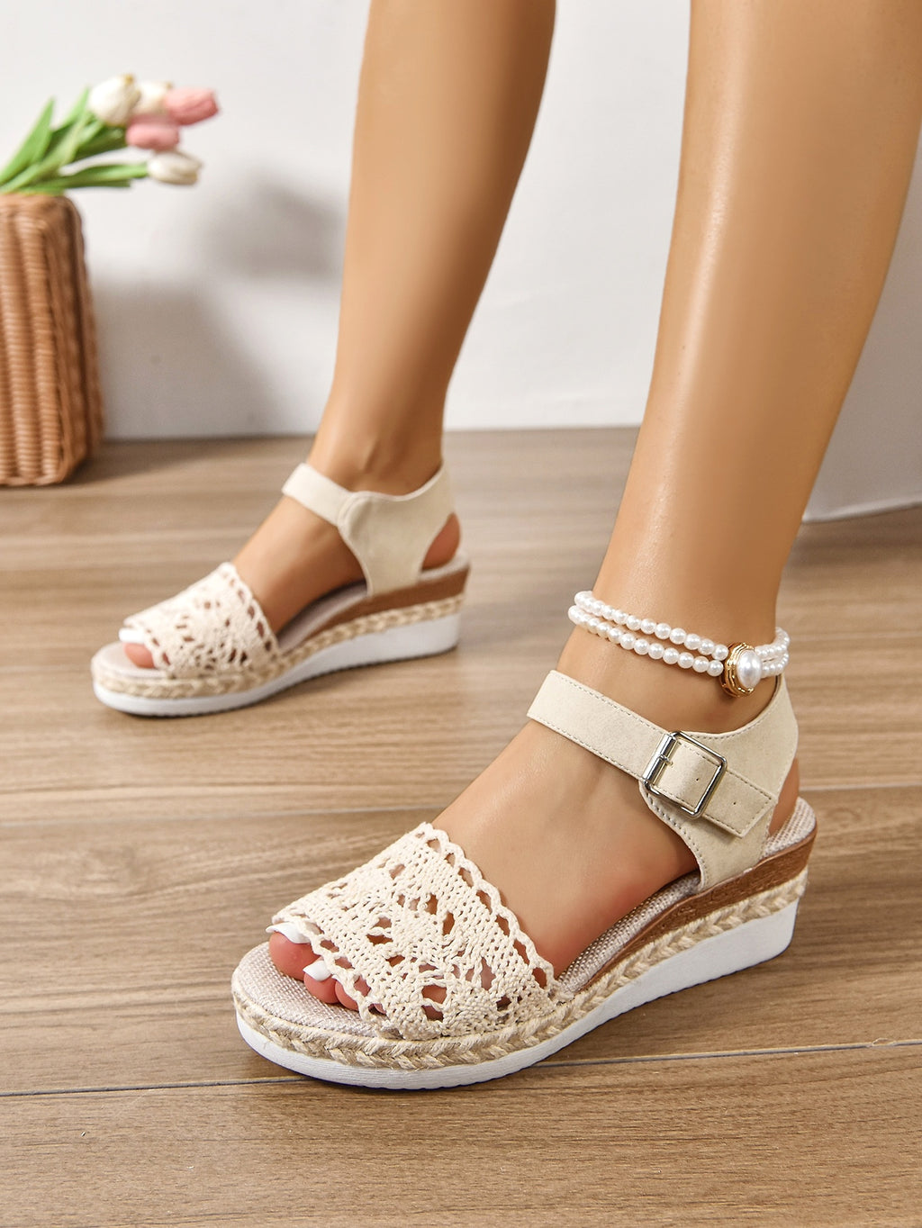 25 Edition – Boho Platform Buckle Wedge Sandals - enhanced image 7