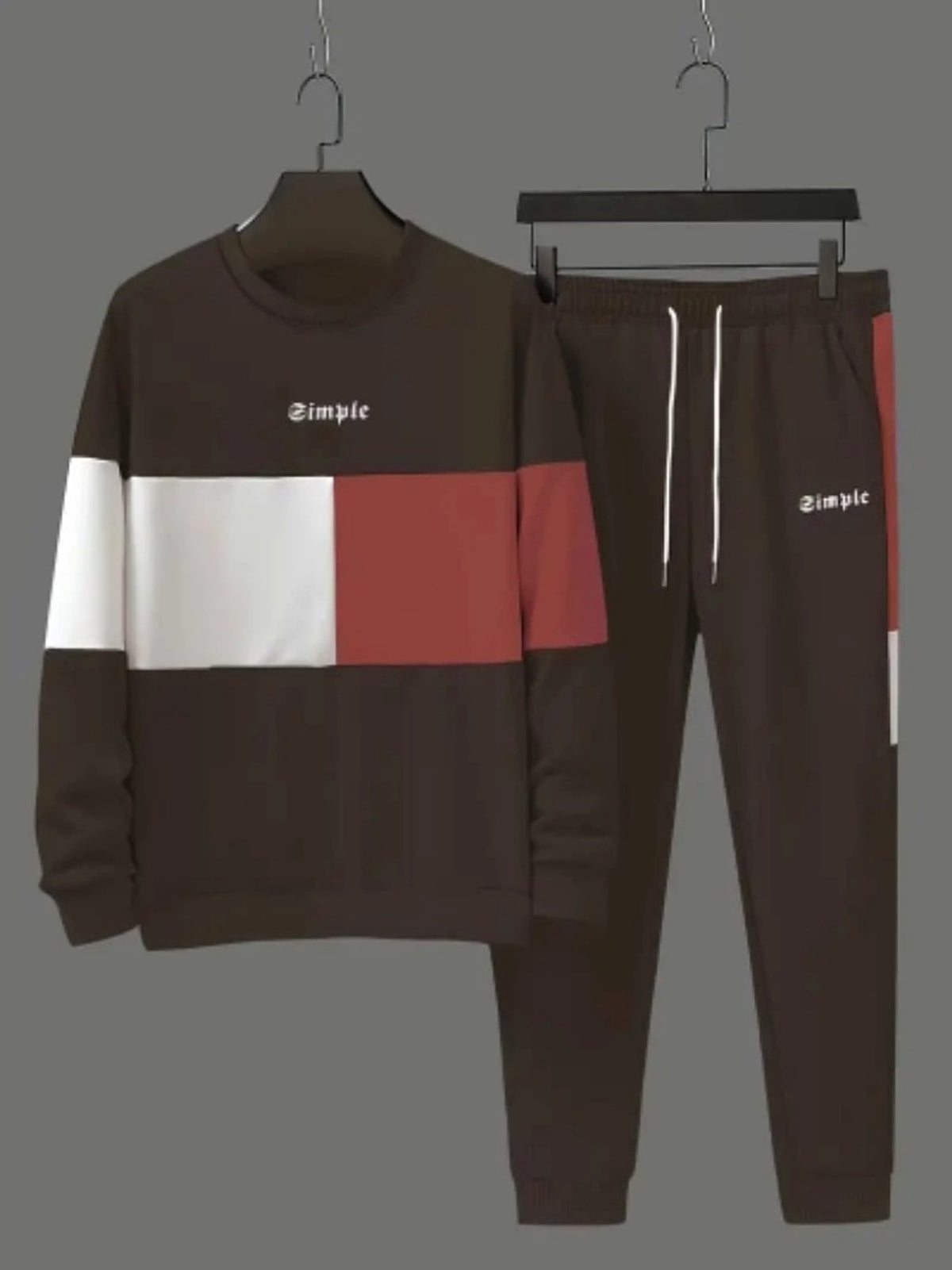 3D Digital Printing Leopard Retro Crew Neck Pullover Sweatshirt Sweatshirt Suit - enhanced image 7