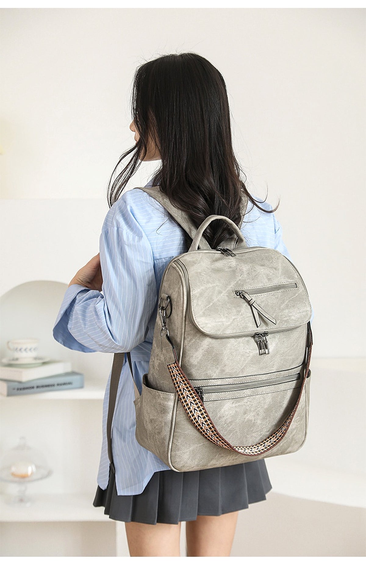 ALLFASHION™ – RetroSense™ College Backpack - enhanced image 7