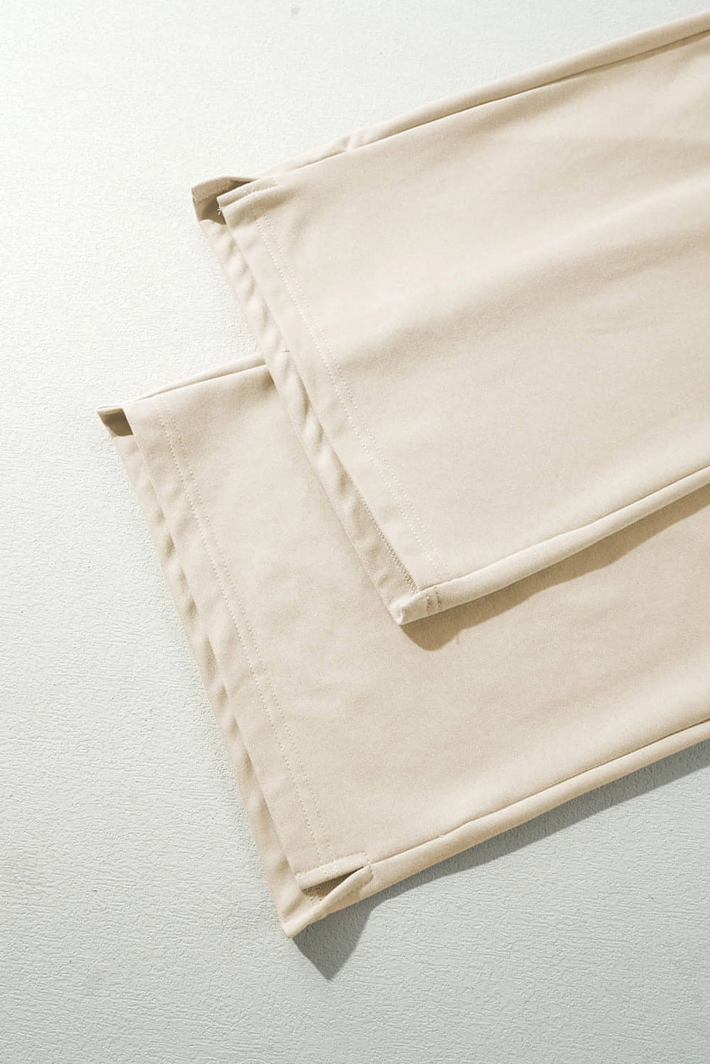 Apricot Loop Drawstring Casual Wide Leg Pants - enhanced image 7