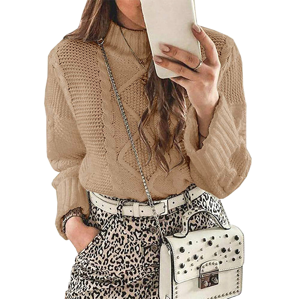 Autumn And Winter Sweaters Solid Color Knitwear Women's Wear - enhanced image 7