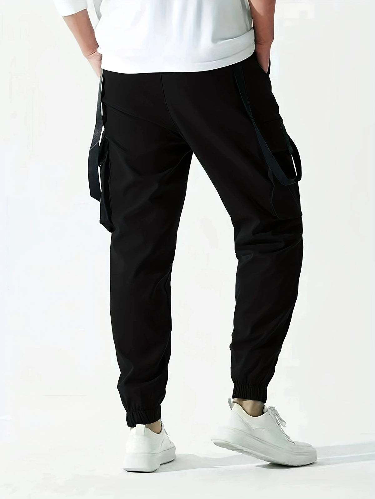 B.1 Ribbon Overalls Drawstring Sports Trousers Pants - enhanced image 7