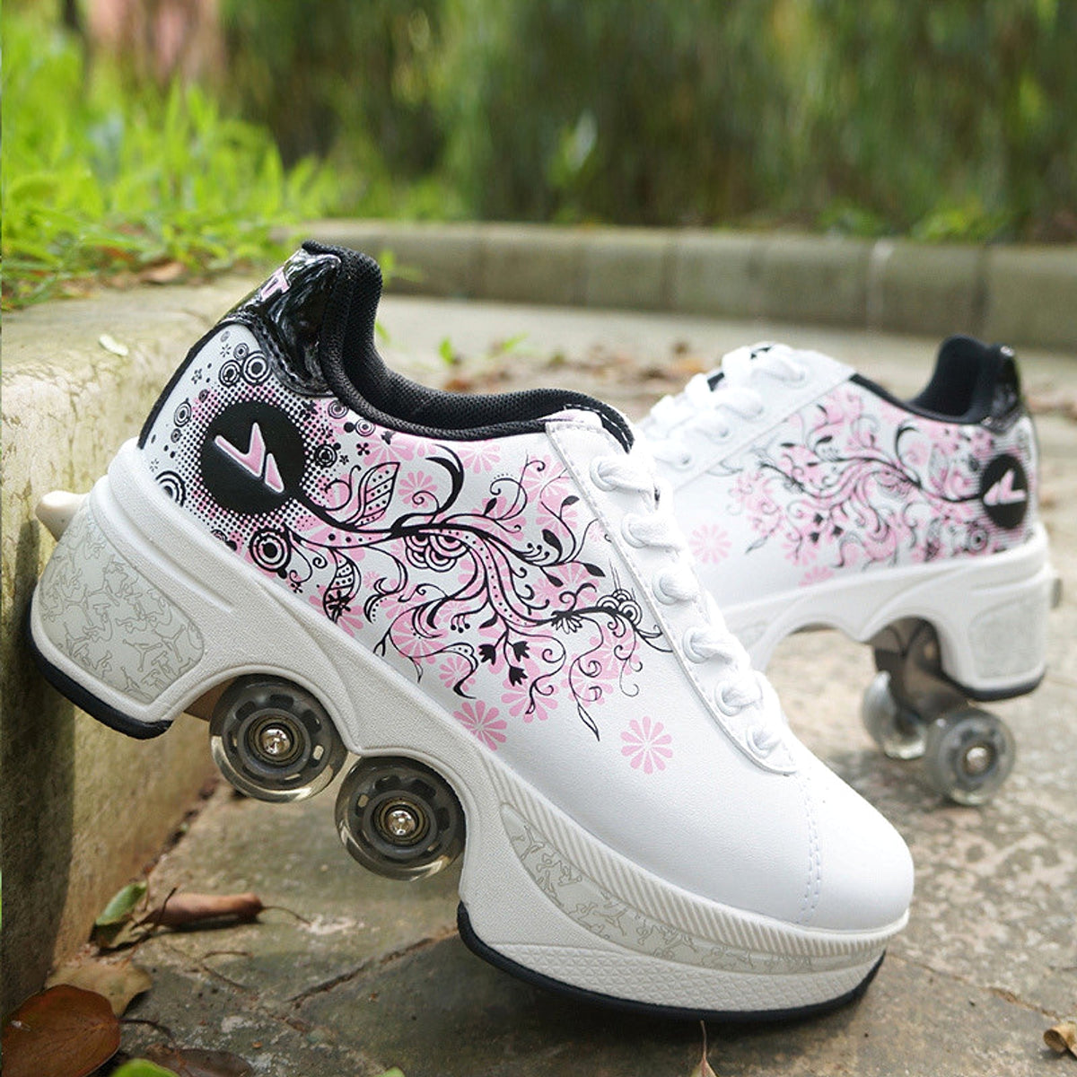 Breathable Childrens Heelys Single And Double Roller Skates - enhanced image 7
