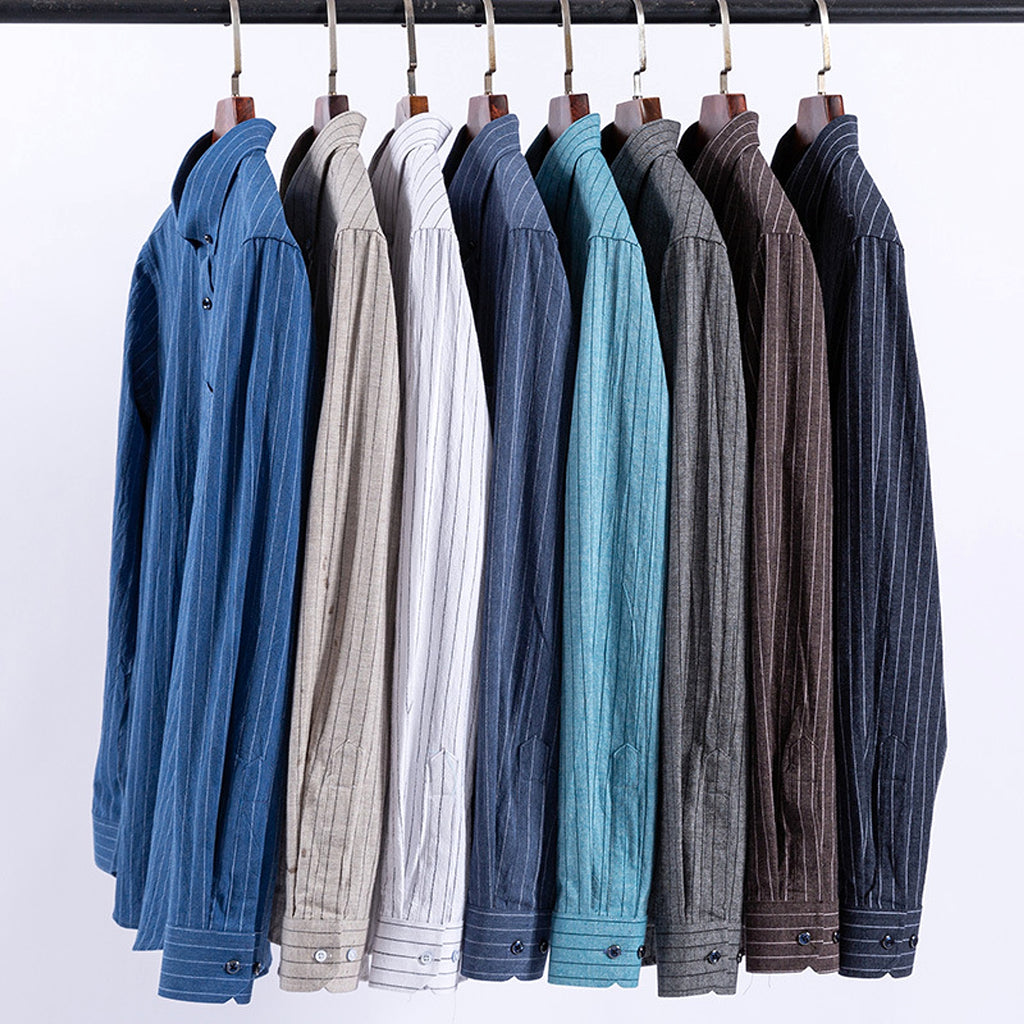 Brushed Yarn-dyed Plaid Business Casual Shirt - enhanced image 7