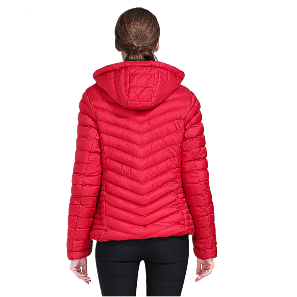 Camouflage Solid Color Double-Sided Cotton Jacket Women - enhanced image 7