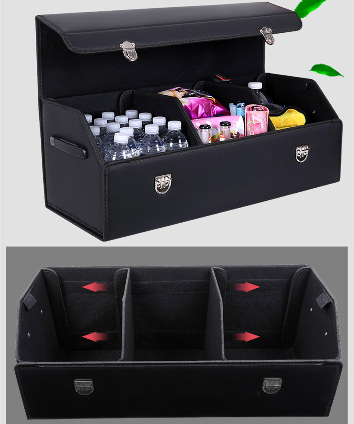 CarVault™ – Foldable Car Trunk Storage Box (Leather Style) - enhanced image 7