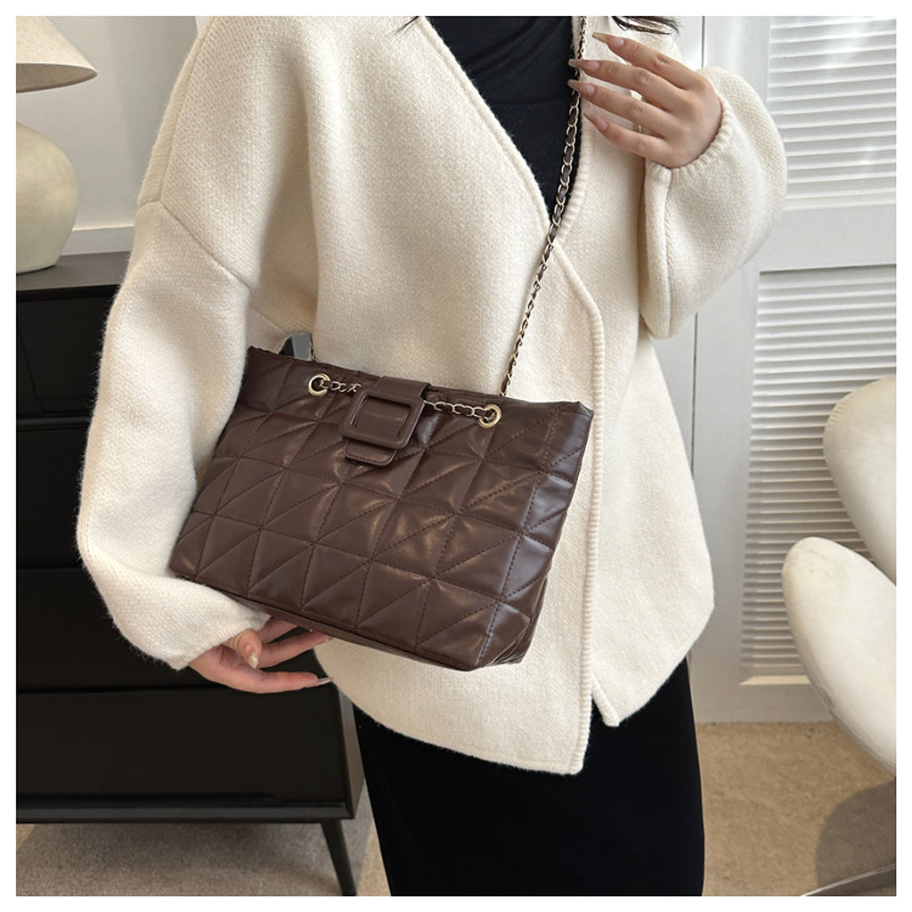 ChicLuxe™ – Quilted Chain Shoulder Bag Inspired by Iconic Parisian Style - enhanced image 7