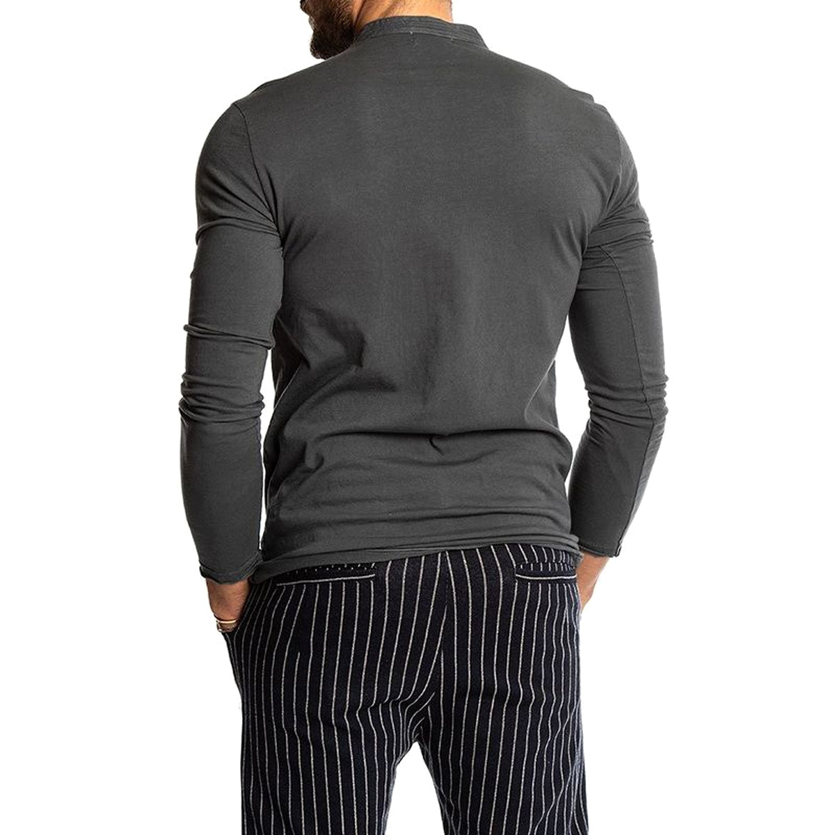 Classic Long Sleeve Linen T-Shirt – Breathable, Lightweight, Everyday Comfort - enhanced image 7