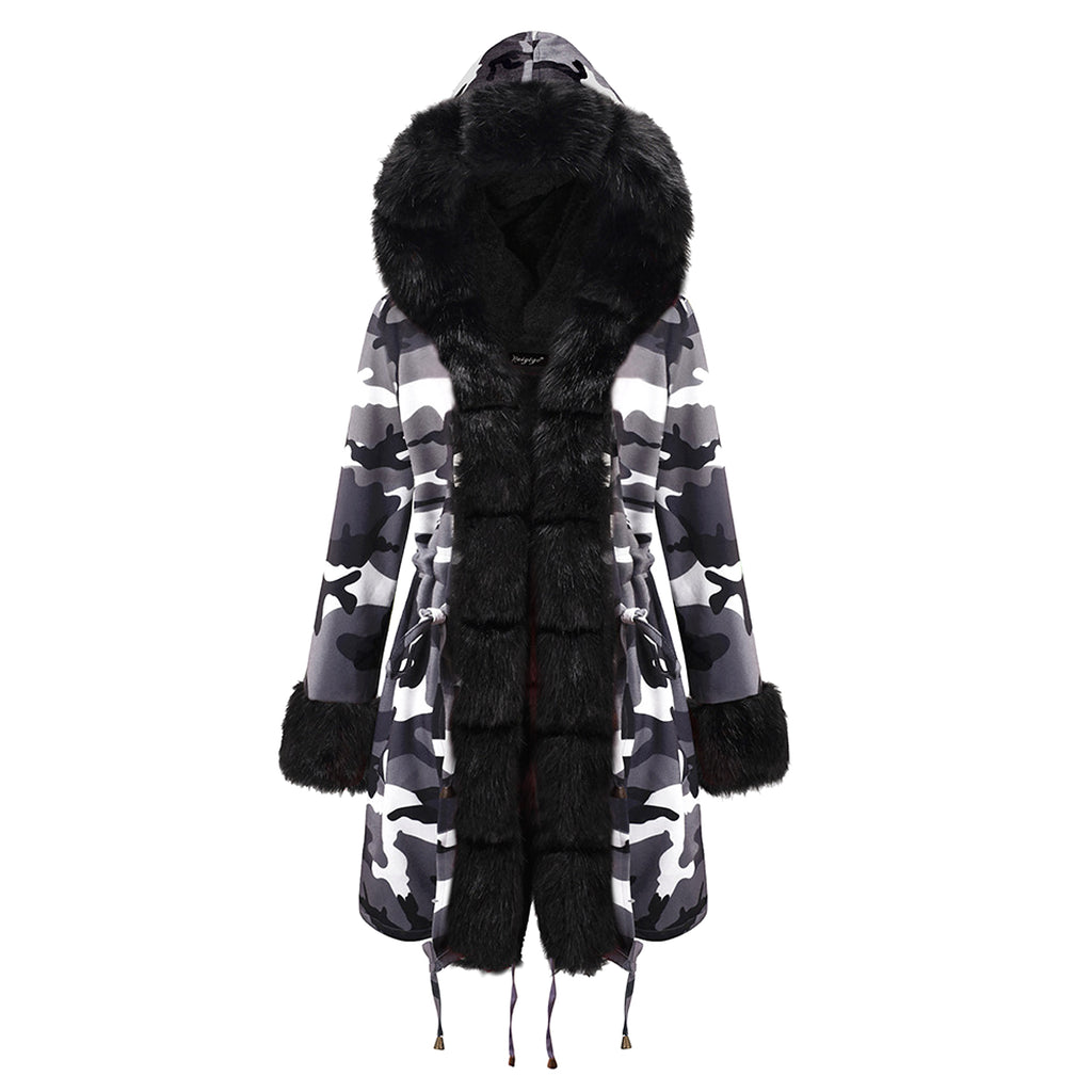 Color-Blocked Arctic Fur Parka – 25 Edition - enhanced image 7