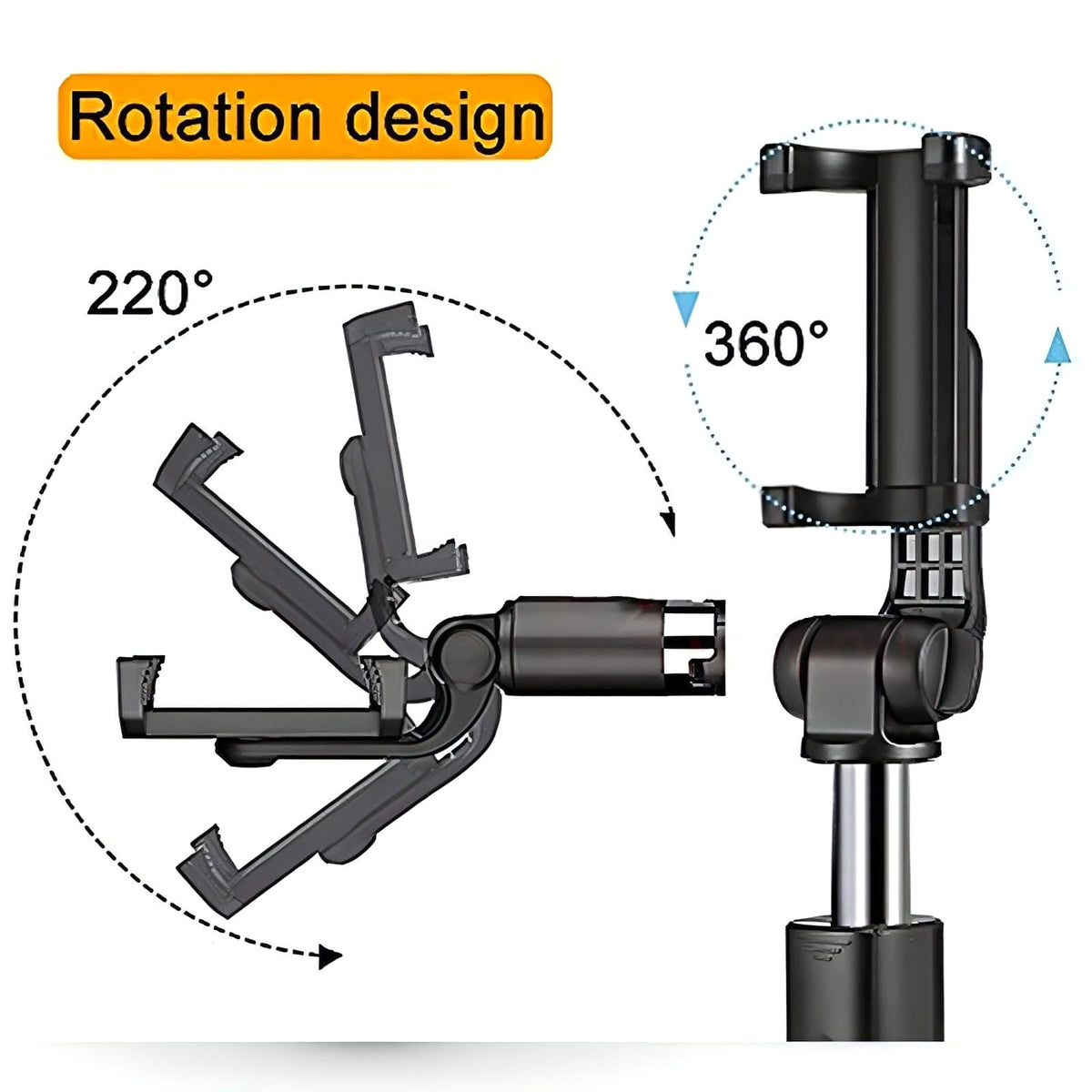 Compatible with Apple, Tripod Selfie Stick Mobile Universal Live Triangle Bracket One Bluetooth Selfie Artifact - enhanced image 7