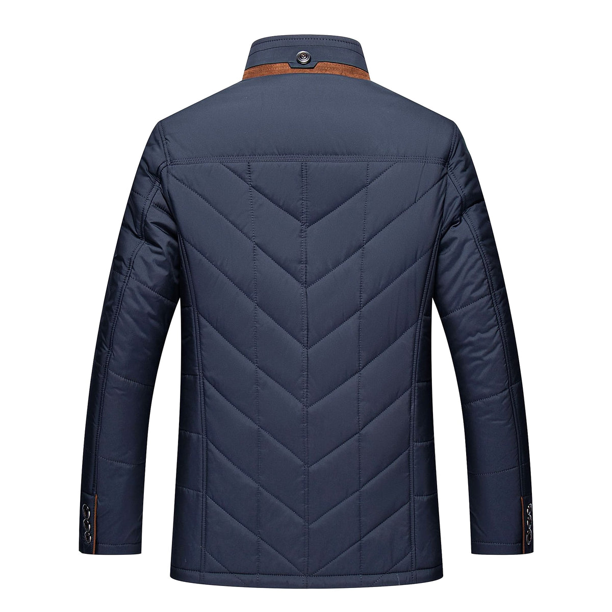 Dad's Warm Leisure Cotton-padded Coat Stand-up Collar Thick Coat Men - enhanced image 7