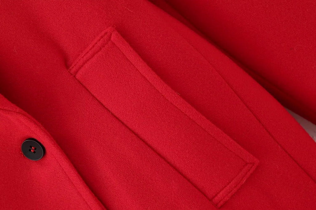Double-Breasted Long Red Overcoat – Haute Edition 25 - enhanced image 7