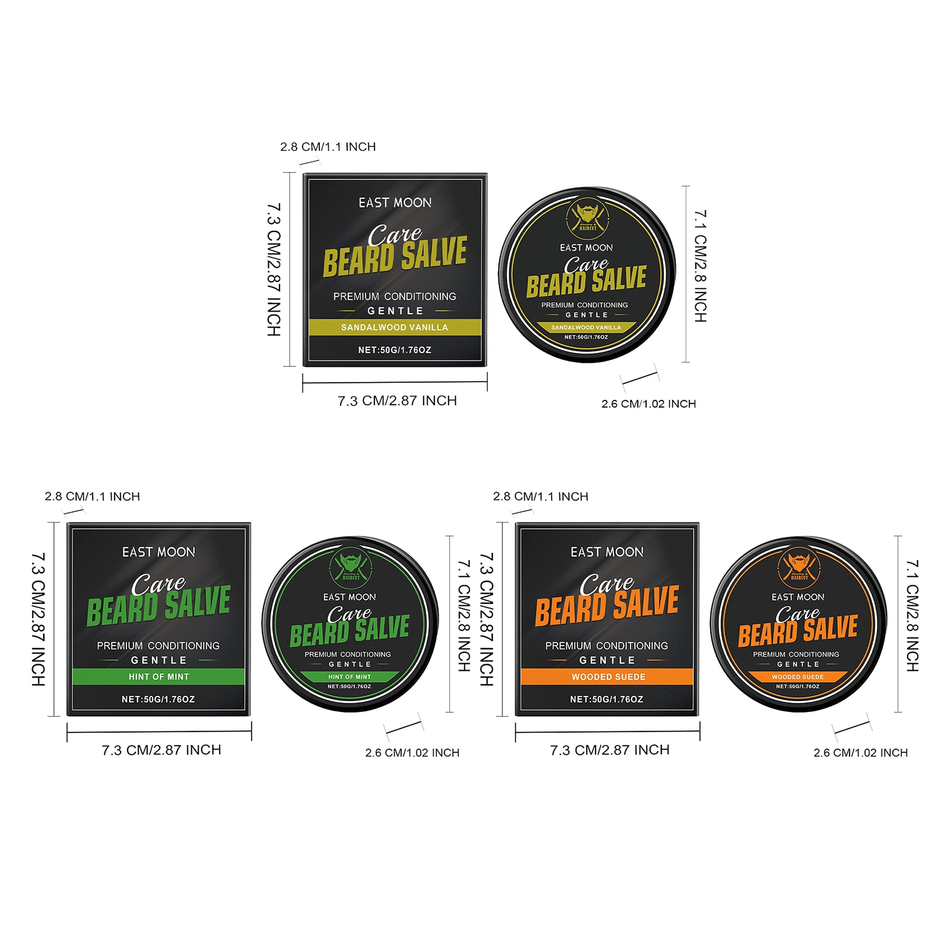 EAST MOON™ – Beard Salve Series for Nourishment, Moisture & Cleansing - enhanced image 7