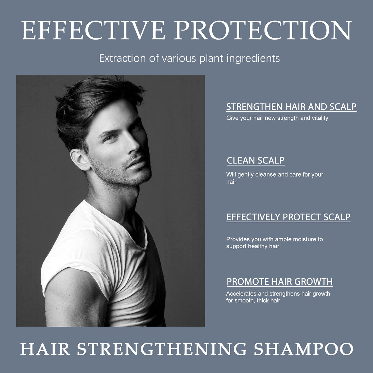 East Moon™ Hair Strengthening Shampoo – Power & Purity for Men - enhanced image 7