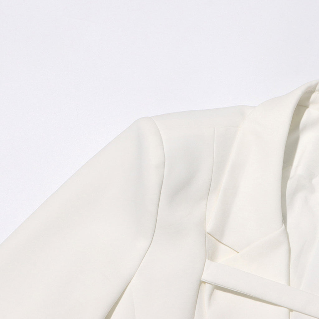 Fashion Slim Fit Patchwork Suit Jacket For Women - enhanced image 7