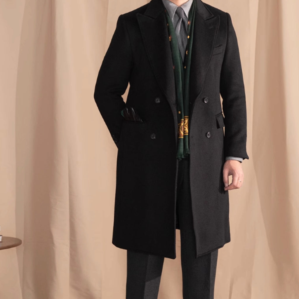 HauteWool™ – Double-Breasted Wool Coat (25% Wool Blend) - enhanced image 7