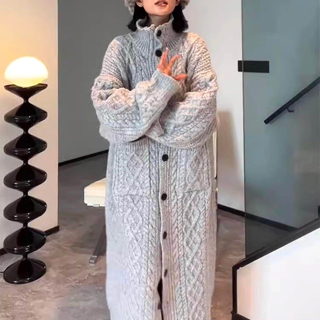 AlpacaBlend™ – Hand-Knitted Luxury Cardigan - enhanced image 7