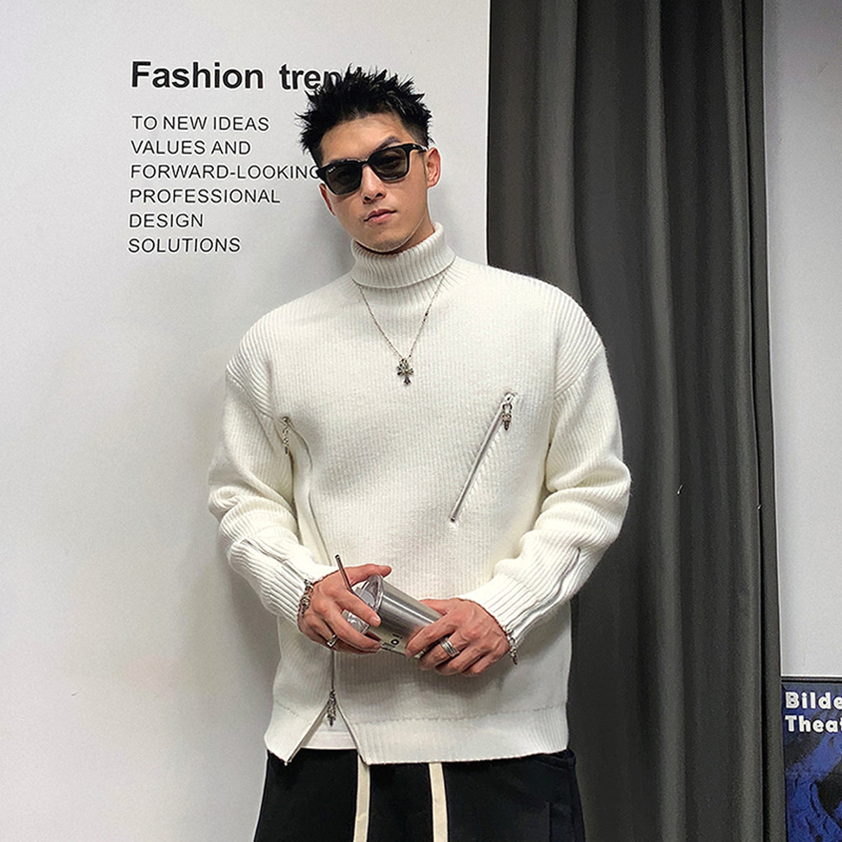LuxeLayer™ – Inner-Lined Oversized Collar Top - enhanced image 7