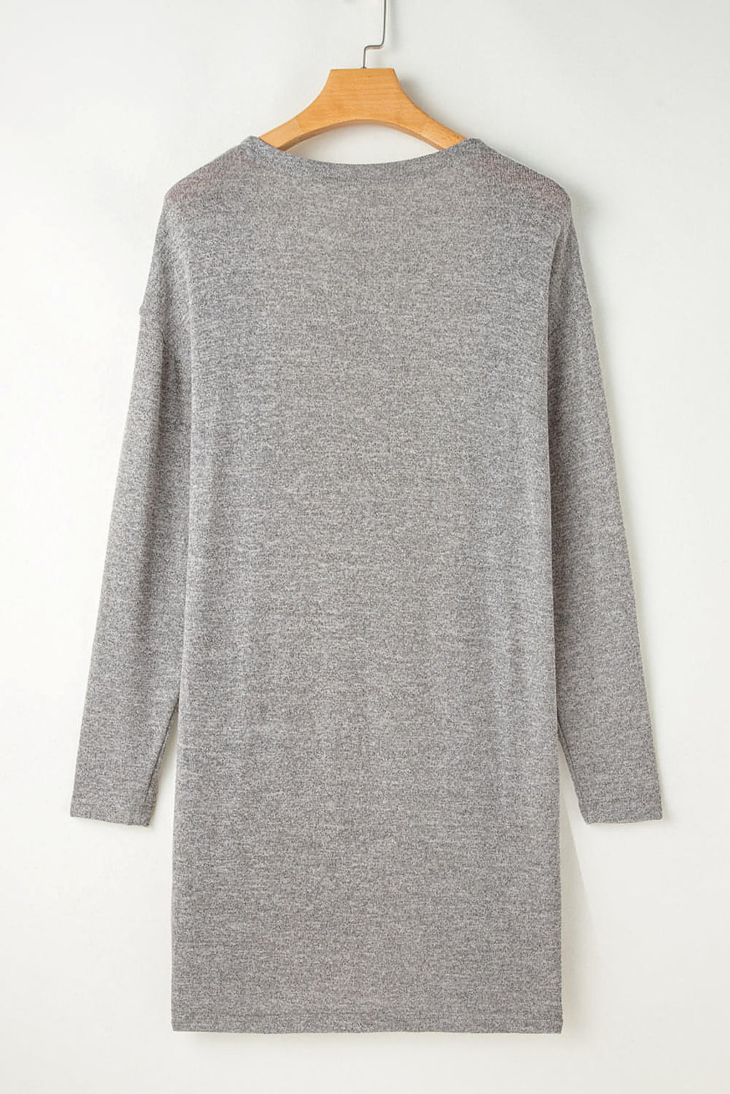 High Rise Solid Color Open Front Lightweight Cardigan - enhanced image 7