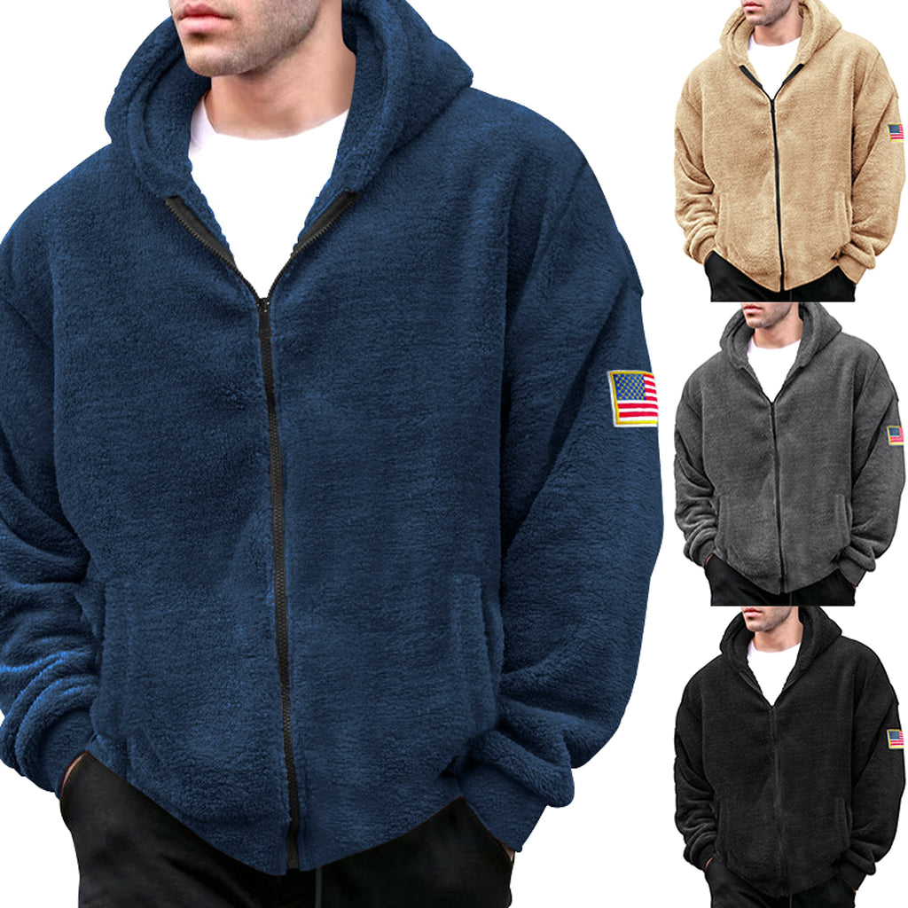 Hooded Zipper Casual Jacket Men - enhanced image 7