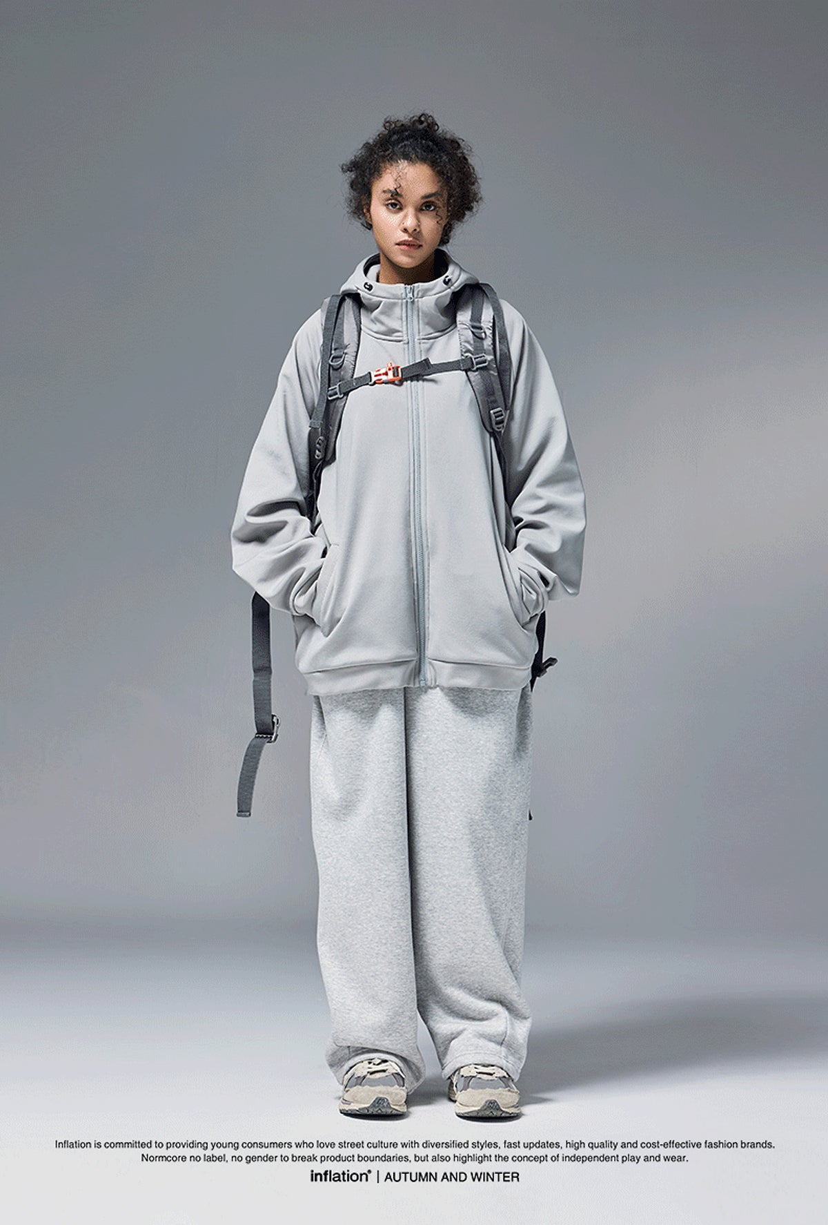 Hydrogen Four-sided Elastic Hooded Jacket Zipper Windproof Fleece Sweater - enhanced image 7