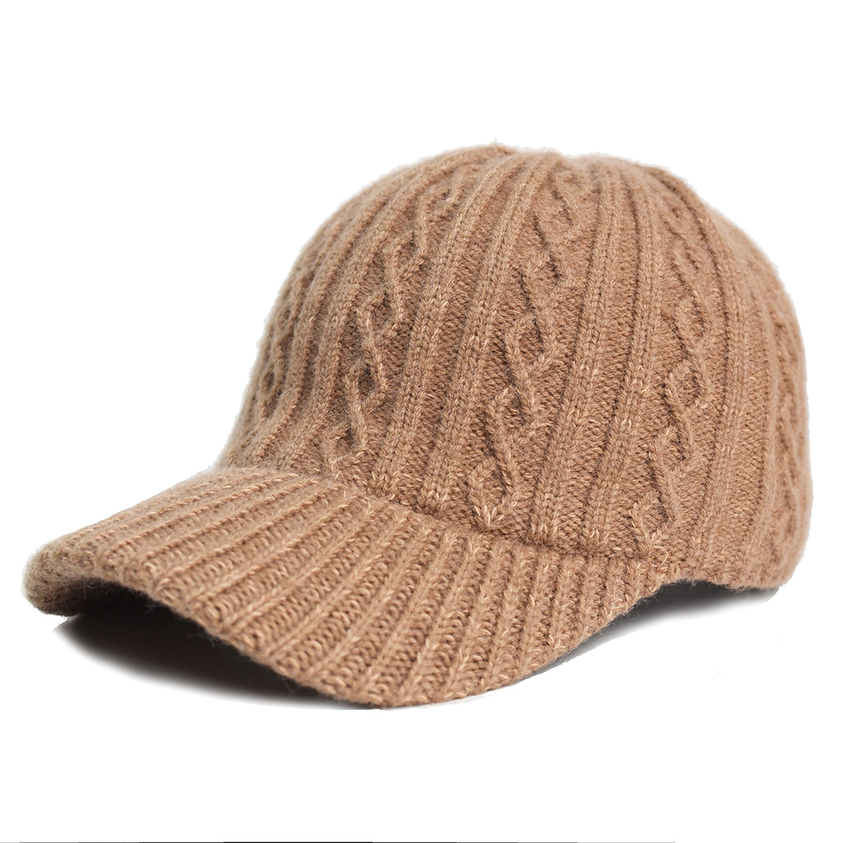 Knitting Wool Baseball Cap Korean Warm Solid Color Light Plate Peaked Cap - enhanced image 7
