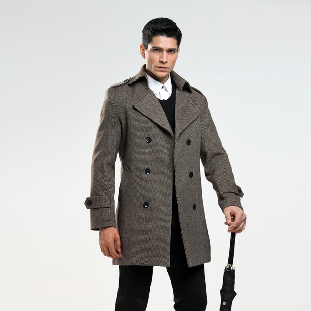 Korean Chic™ Men's Wool Coat – Sophistication & Modern Style - enhanced image 7