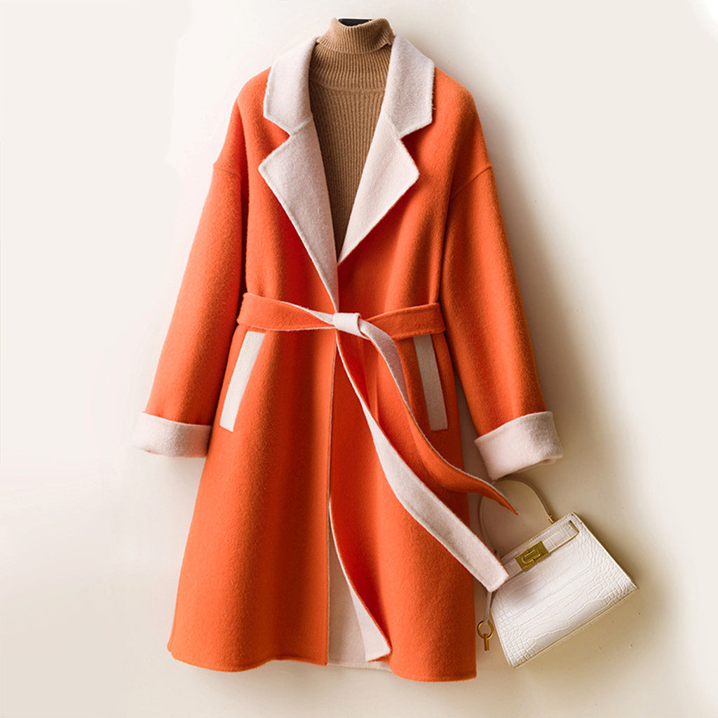 Ladies Wool Double-Faced Coat – Classic Elegance & Cozy Warmth - enhanced image 7