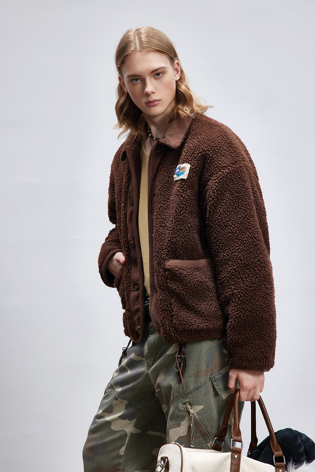 Lamb Wool Cotton Coat Thick Warm - enhanced image 7