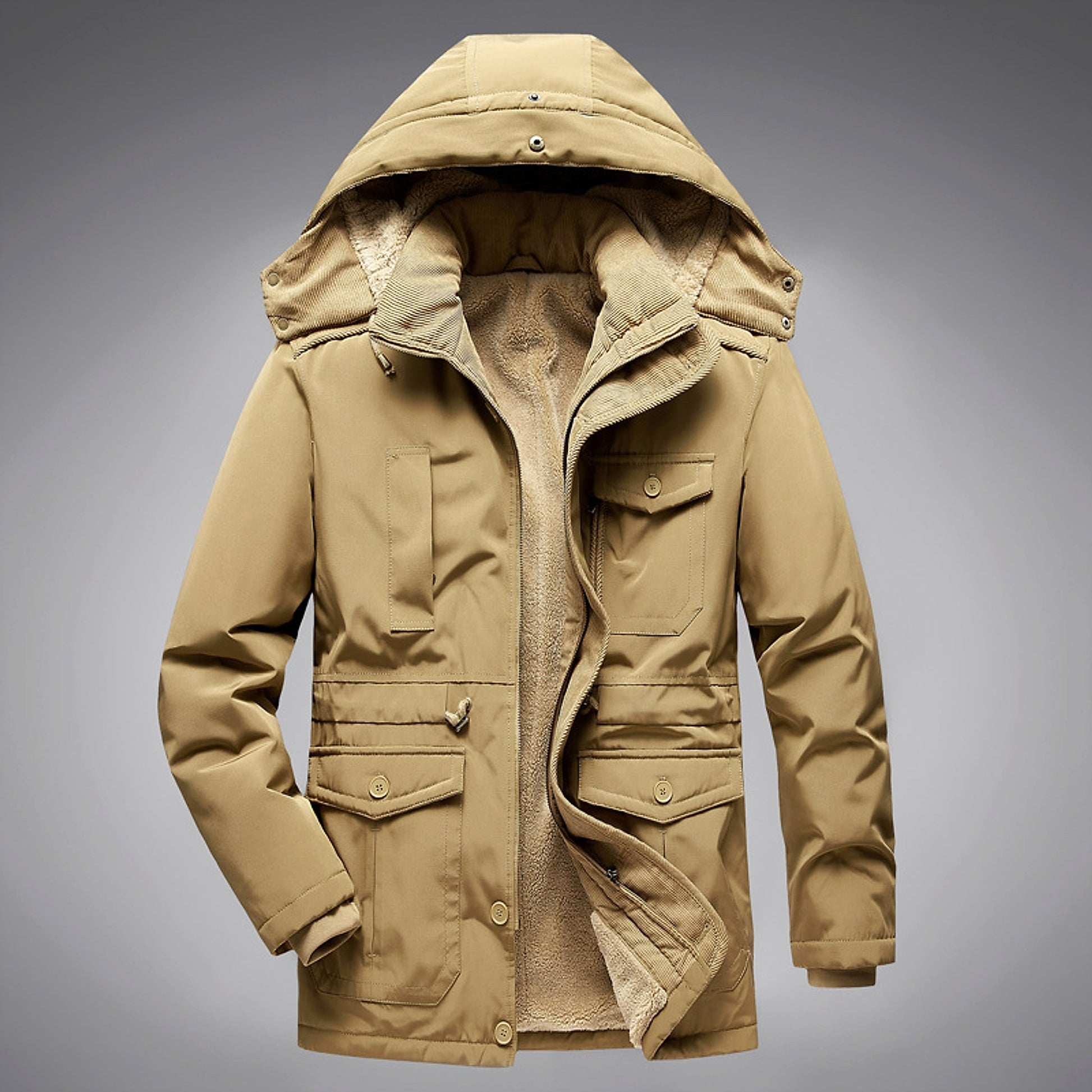 A.1 Lambswool Liner Cotton Coat Jacket Men - enhanced image 7