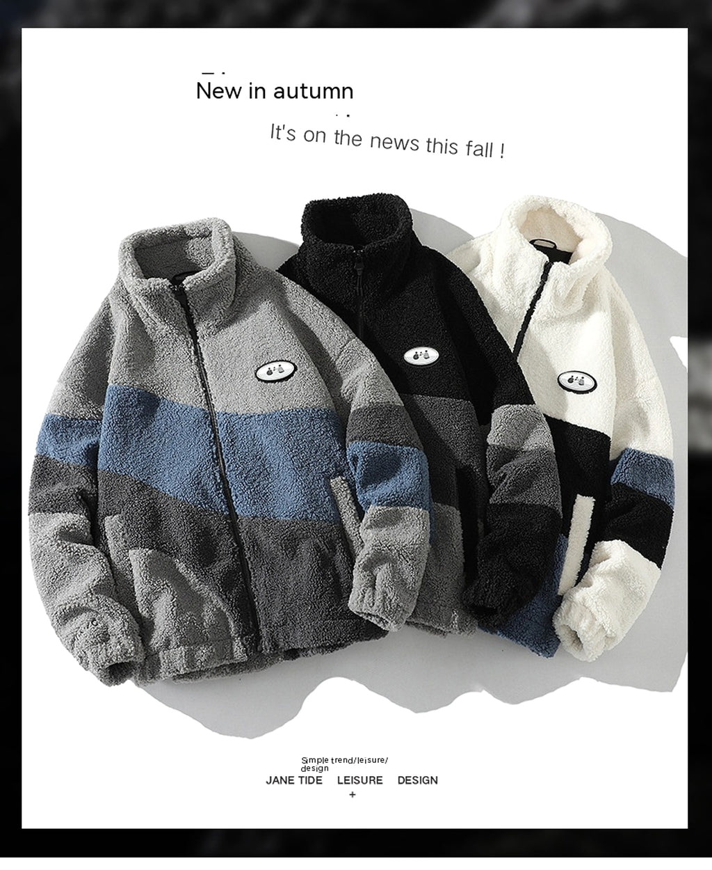 Lambswool Stand Collar Jacket Men - enhanced image 7