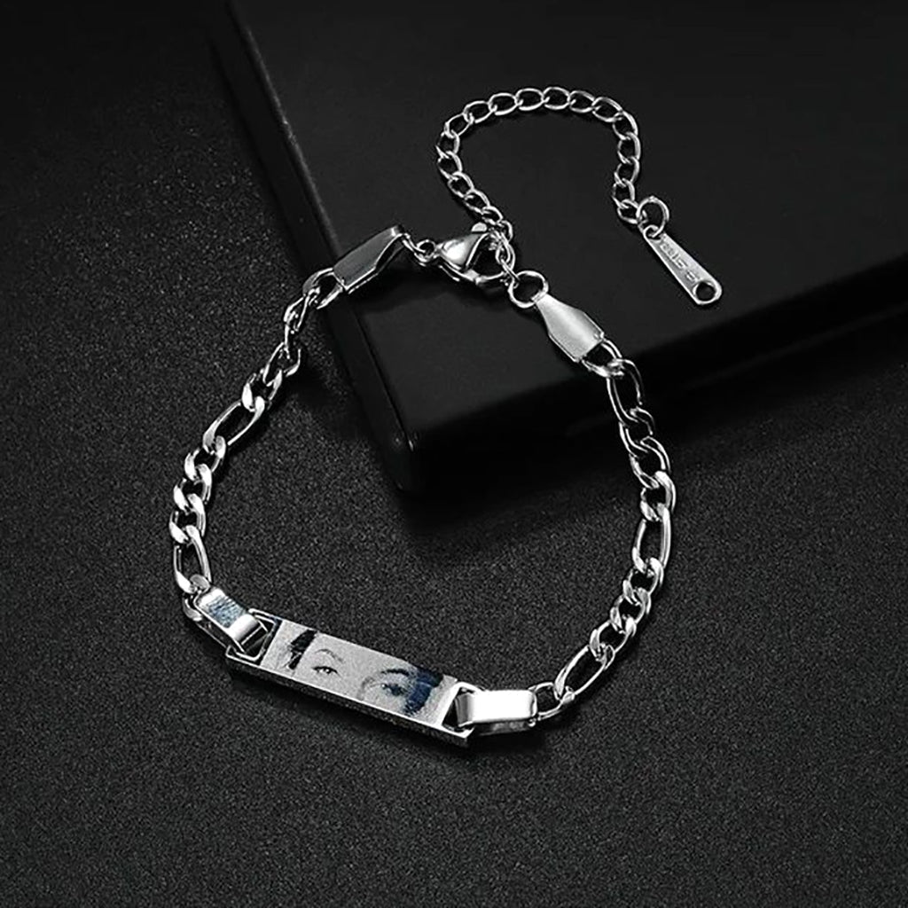 Laser Engraved Eye Photo Bracelet - enhanced image 7