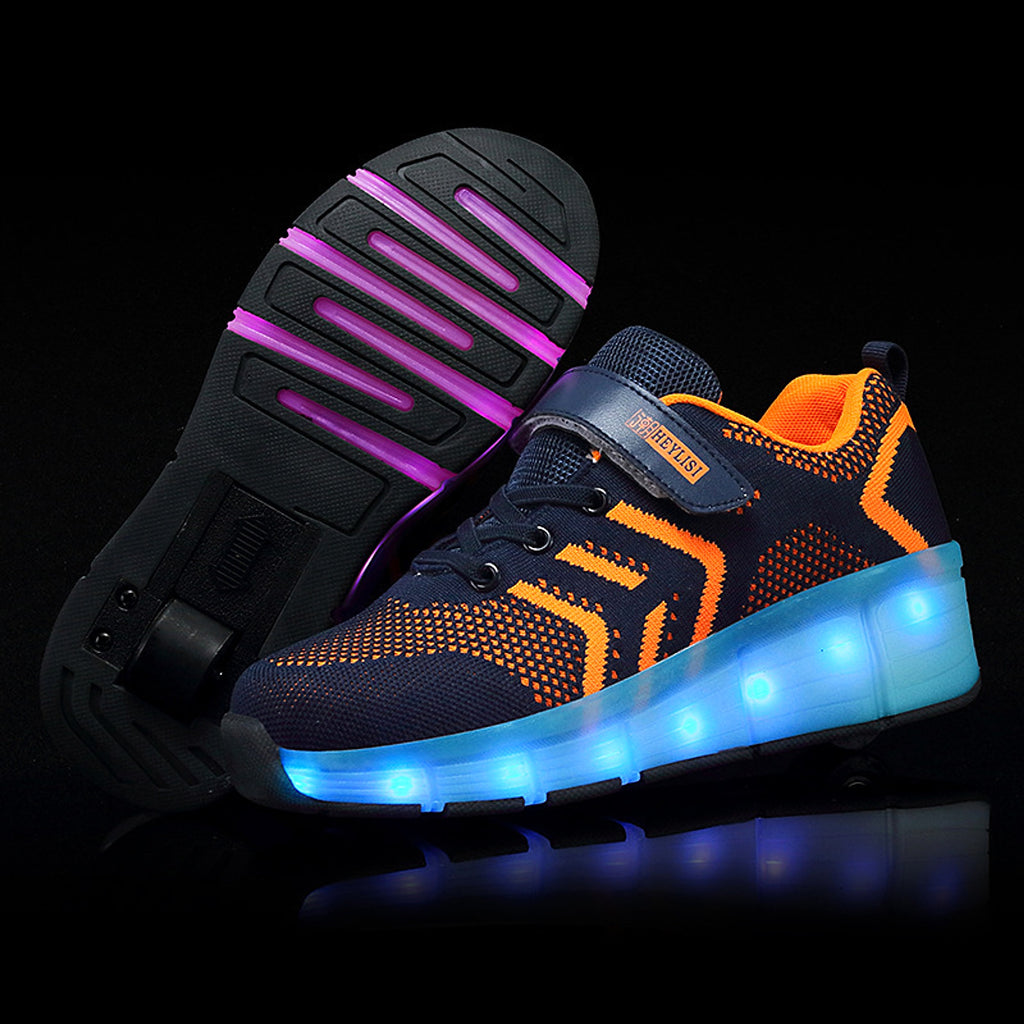 LED Light-emitting Rechargeable Roller Skates For Boys And Girls - enhanced image 7