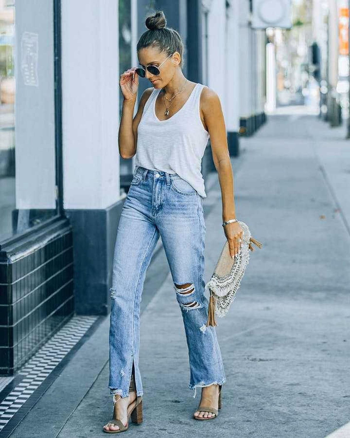 SkyFade™ - Fashion Street Washed Jeans - enhanced image 7