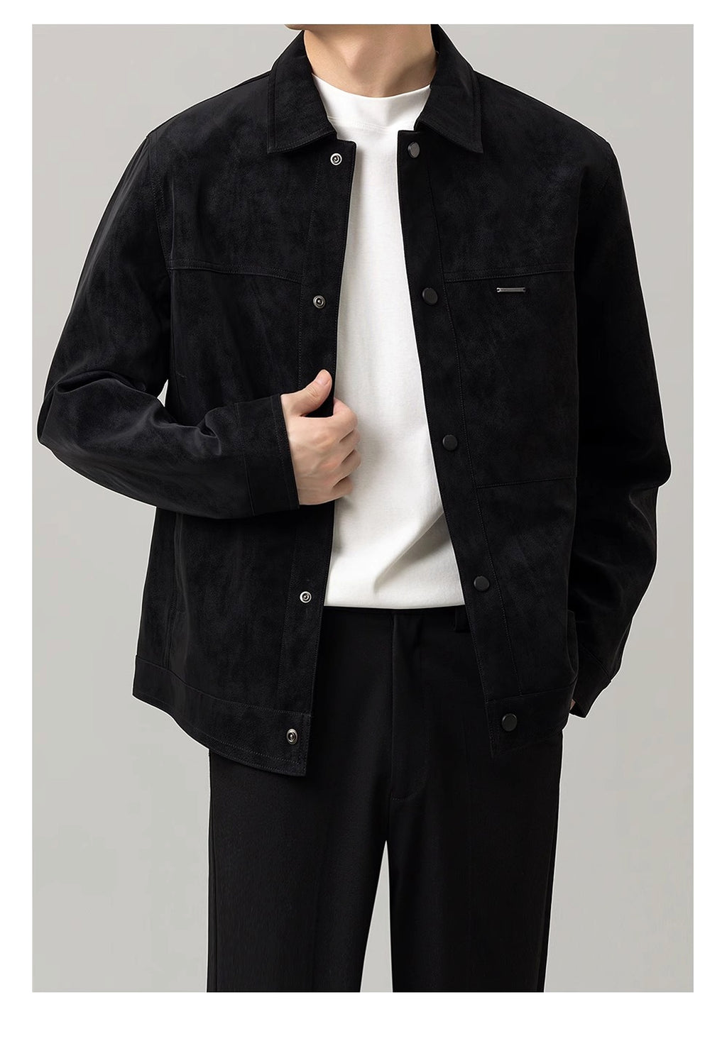Lightly Mature Short Jacket For Men - enhanced image 7