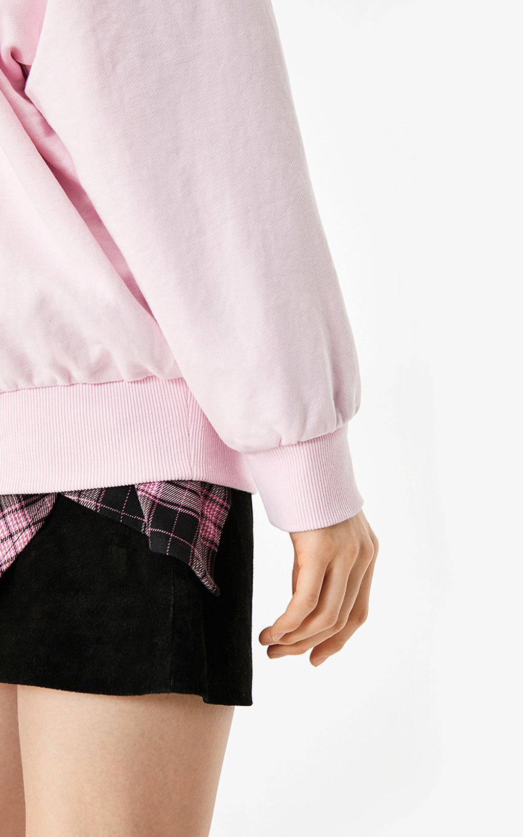 Loose Hooded Mesh Bag Design Letter Sweater Women - enhanced image 7