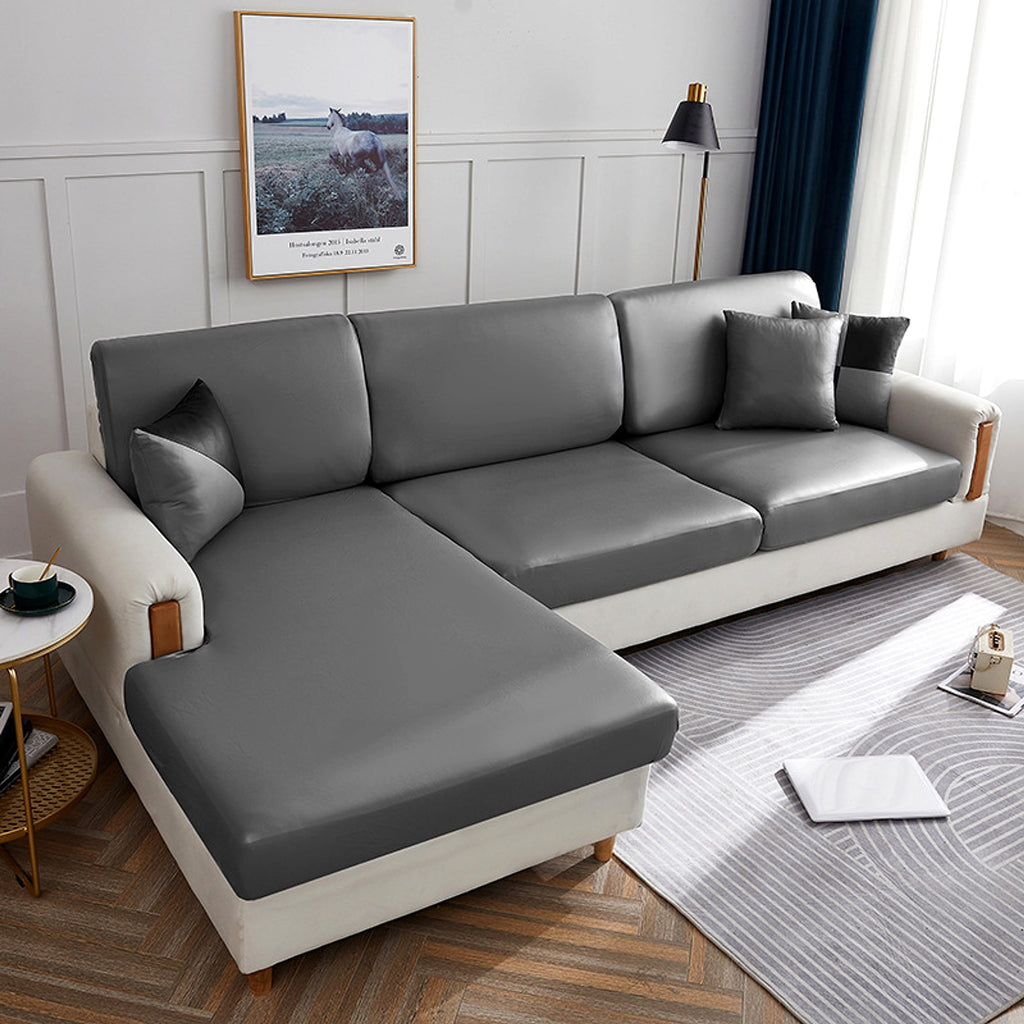 LuxFit™ – Elastic Waterproof Leather-Style Sofa Slipcover - enhanced image 7