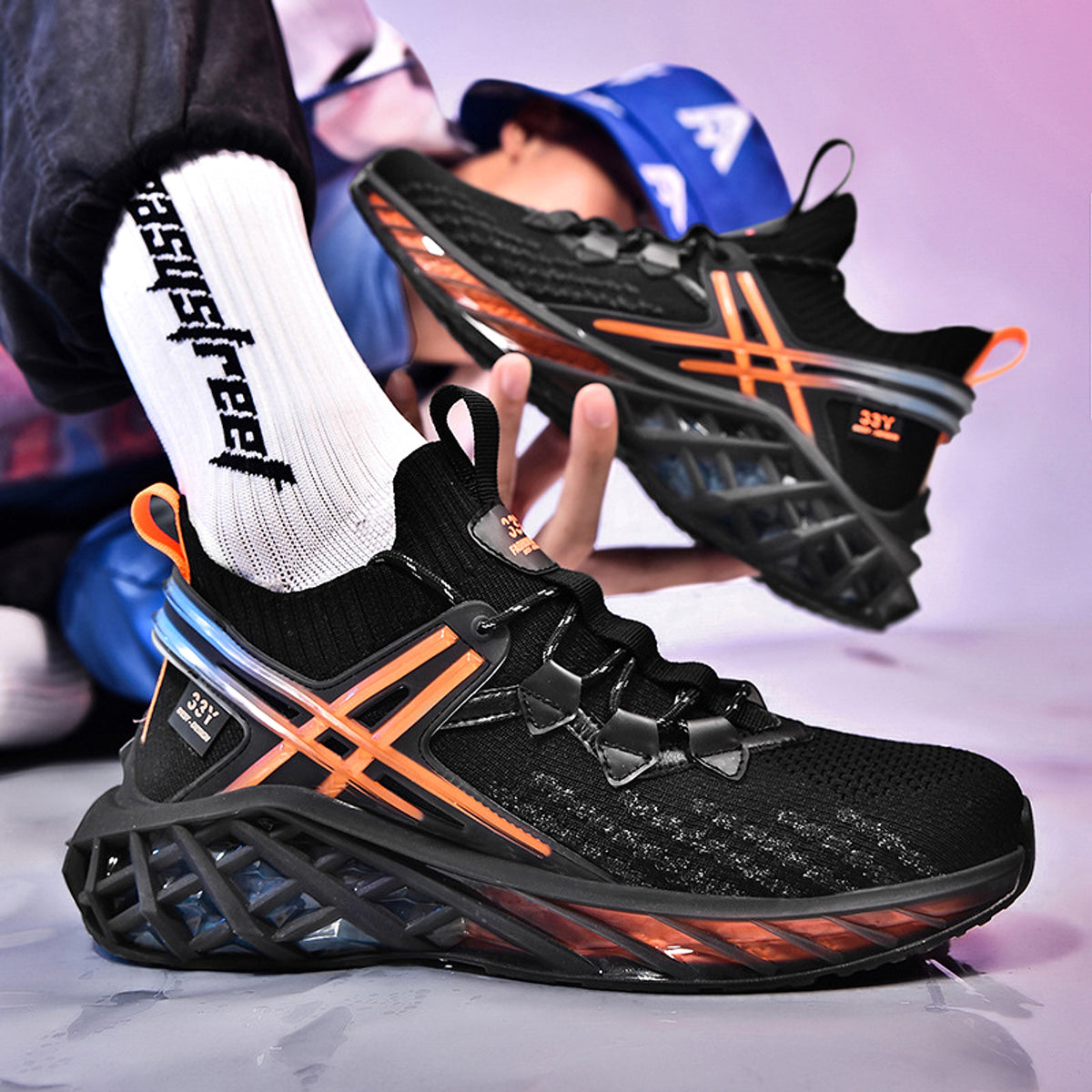 Men Fashion Running Shoes Breathable Leisure - enhanced image 7
