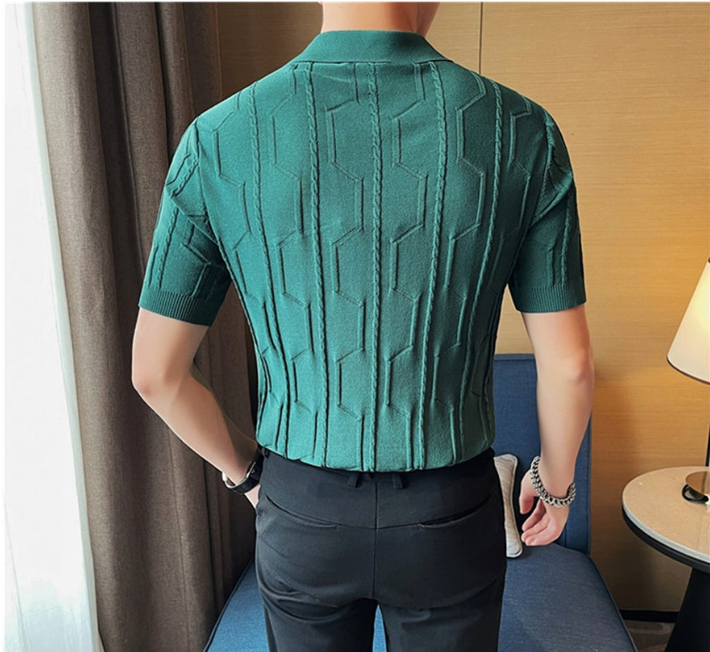 Men T-shirt - Pullover Lapel Short Sleeve - enhanced image 7