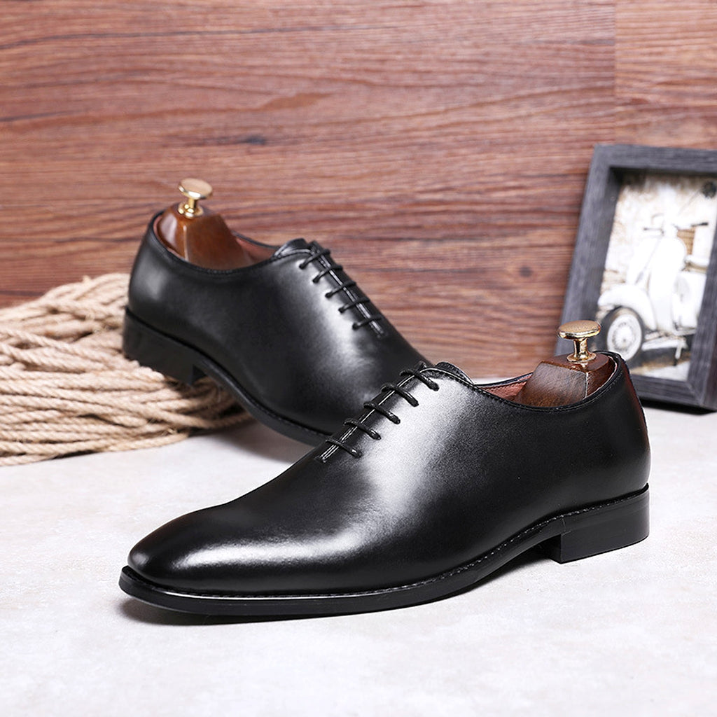 Men's Cowhide Business Casual Rubber Shoes - enhanced image 7
