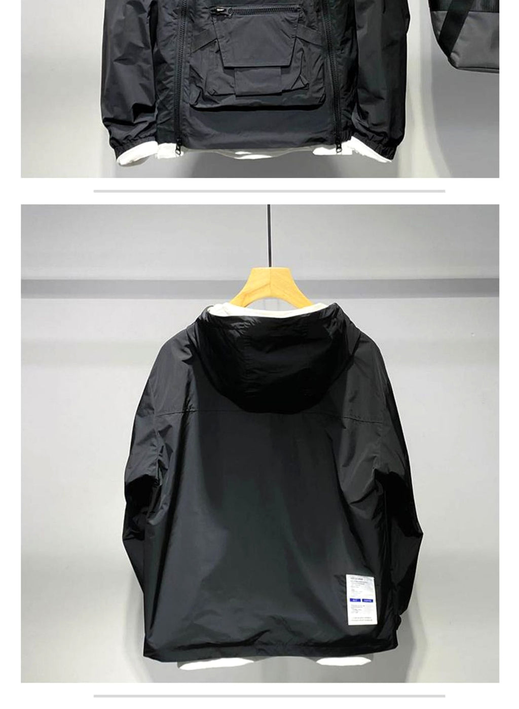 A Men's Double Zipper Sports Cargo Top Men's Assault Jacket - enhanced image 7