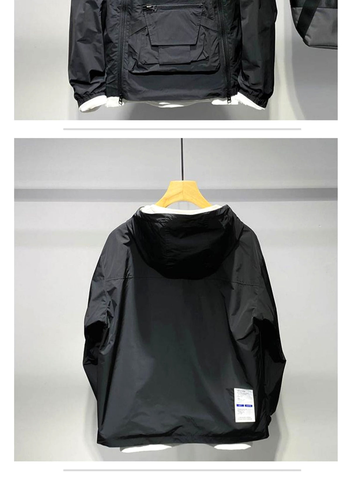 A Men's Double Zipper Sports Cargo Top Men's Assault Jacket - enhanced image 7