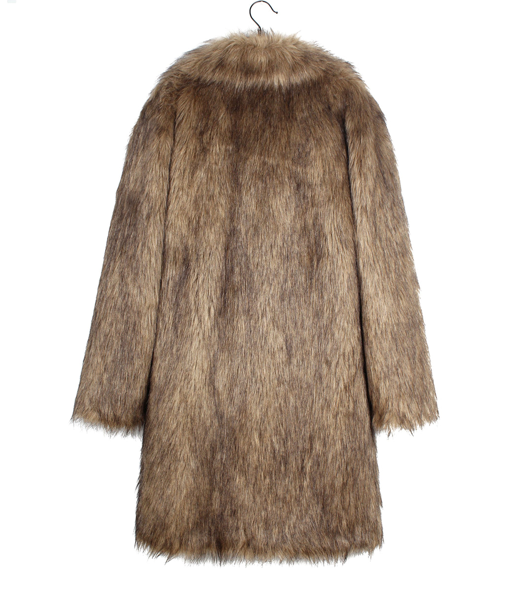 A.1 Men's Imitation Fox Fur Warm Coat Jacket - enhanced image 7